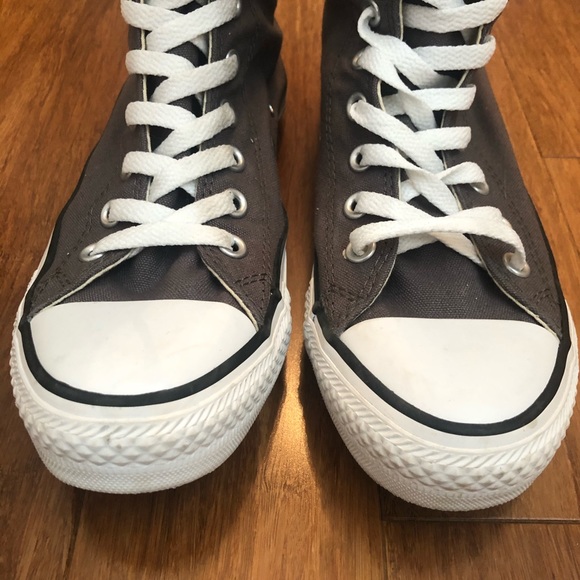 Converse Chuck Taylor Knee High Lace Up Shoes Gray - Picture 4 of 9